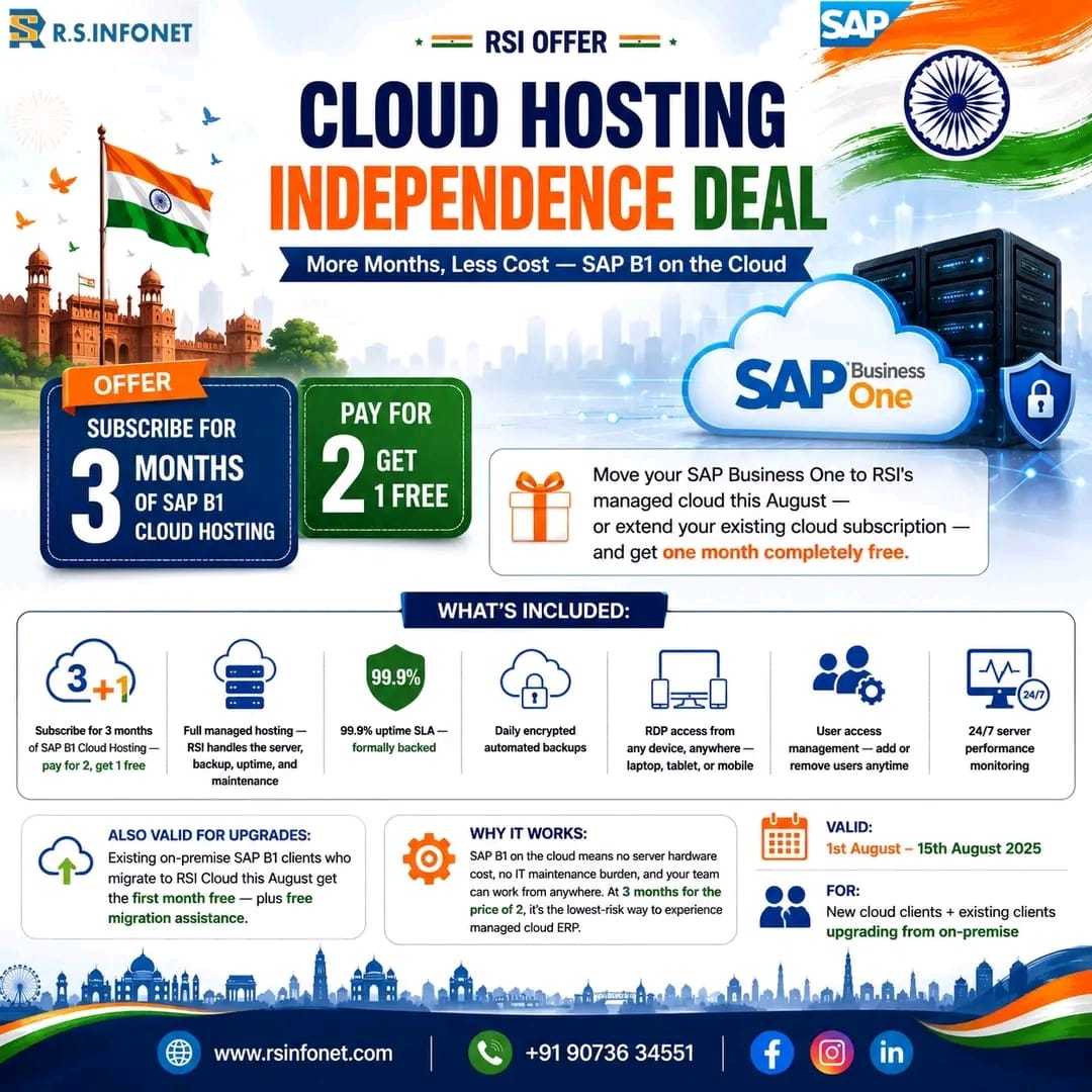 SAP B1 Implementation Offer Kolkata